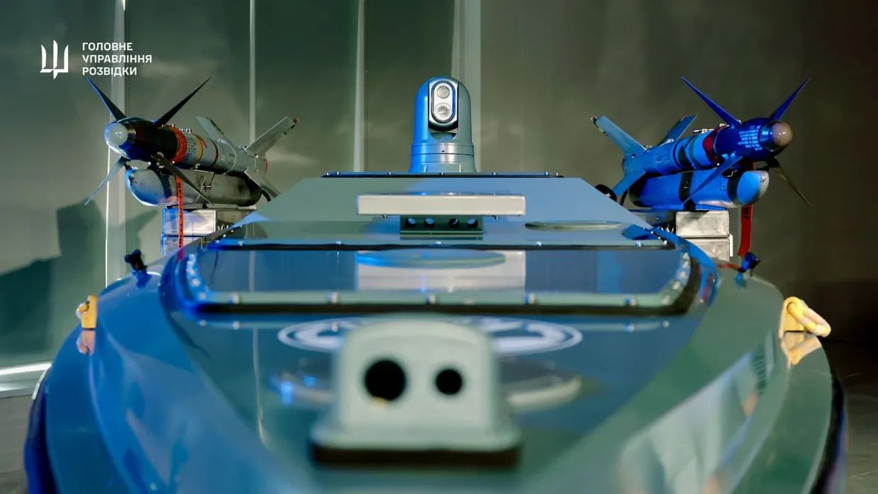 A Magura naval drone unveiled presented by Ukraine's military intelligence in May 2025