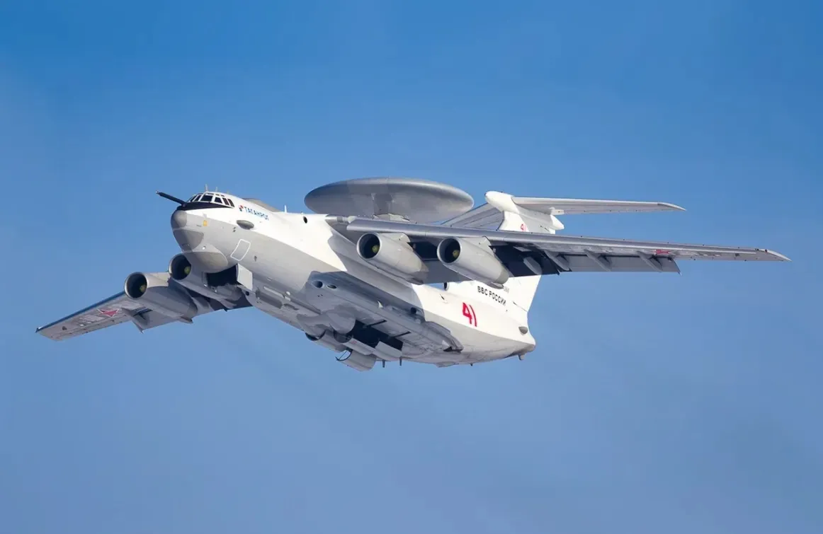 Illustrative image: Russian airborne early warning and control aircraft Beriev A-50 in March 2017. (Sergey Lutsenko / Wikimedia Commons)