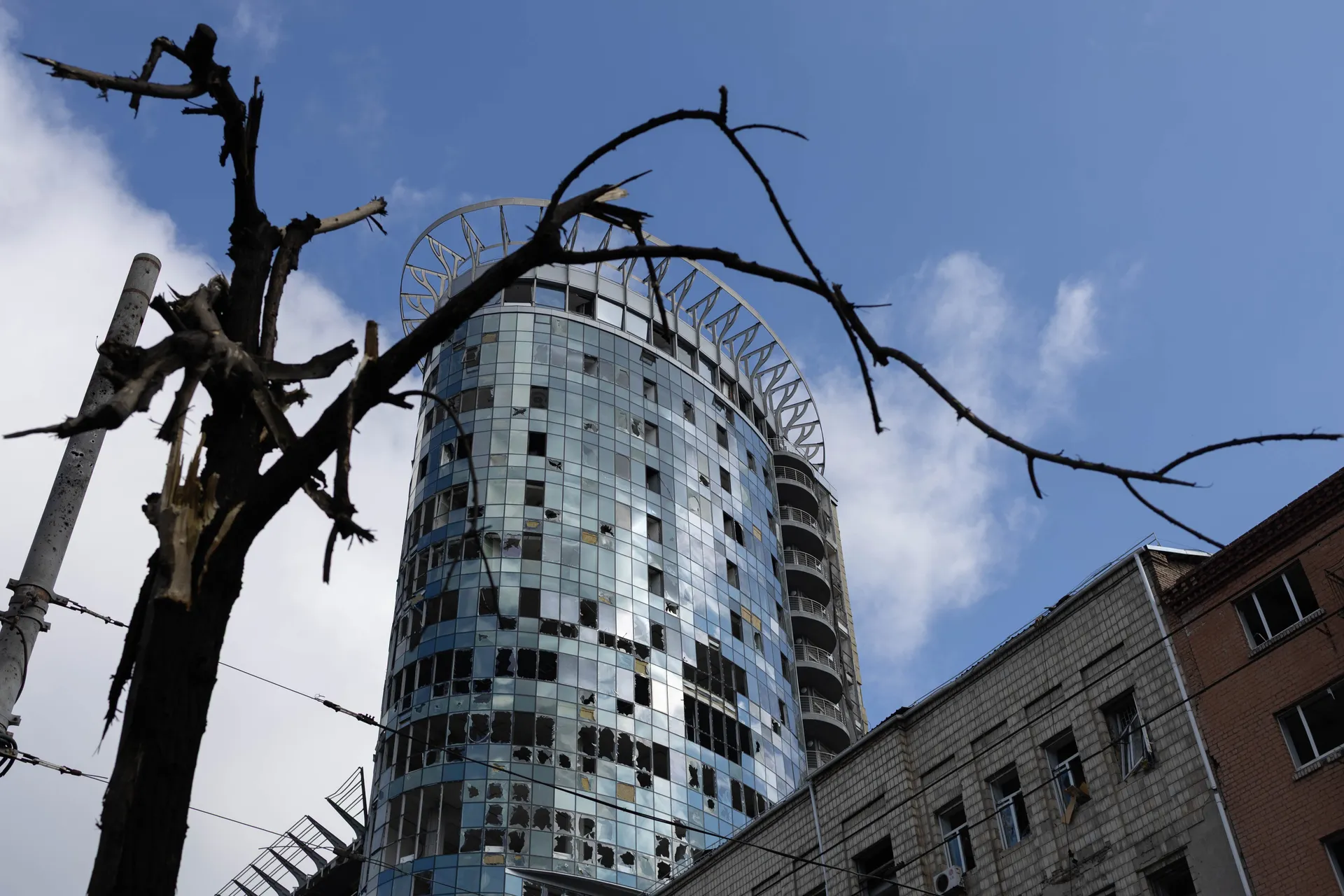 Consequences of the Russian overnight attack on one of the capital's subway station in Kyiv, Ukraine in July 2025 (Anna Donets / The Kyiv Independent)